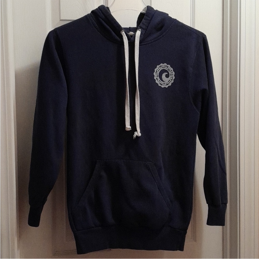 Cisco Brewers Nantucket Whales Tale Pullover Hooded Sweatshirt  size small